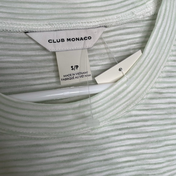 Club Monaco burnout tee striped green - Picture 3 of 5